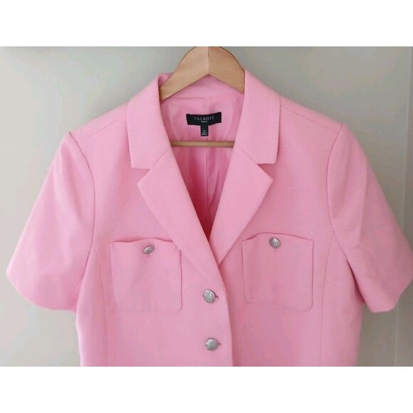 Talbots Tweed Short Sleeve Blazer Jacket - Picture 2 of 10